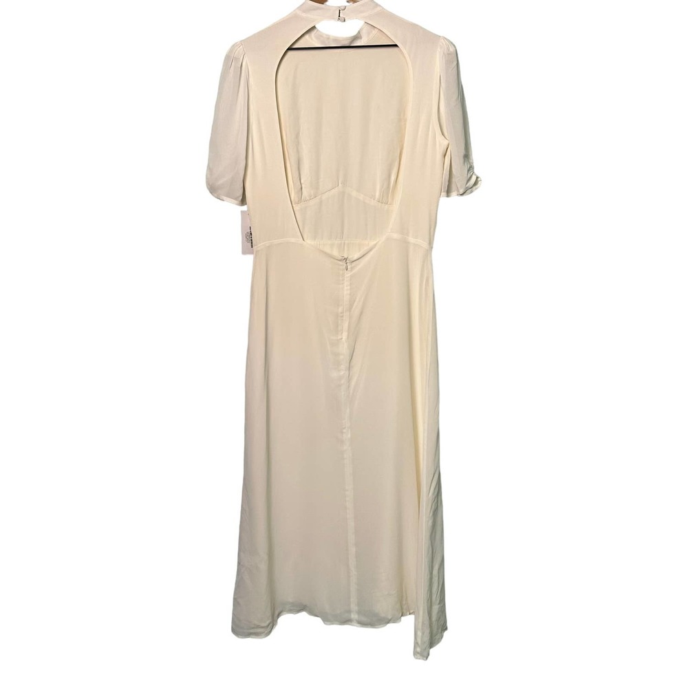 Reformation Dusk Dress in Ivory - Picture 3 of 11